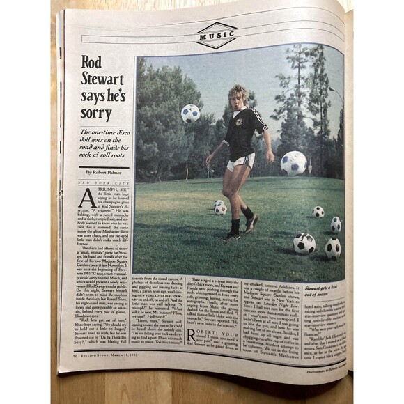 Rolling Stone Magazine No. 365 • Simon and Garfunkel & Rod Stewart March 1982 - Picture 8 of 9